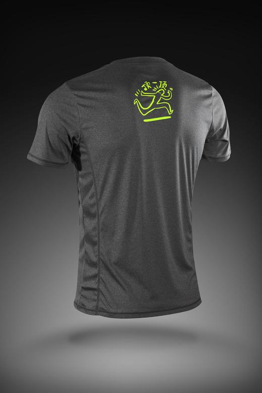 严素跑步TEE,疼痛不等式顶一顶男女款,轻量 短袖T恤 速干快干荧光色,严素态度 商品图9