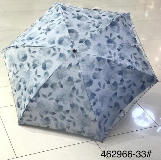 优品堂『墨羽』五折双层超轻肤感软糯布黑胶遮阳伞 商品图9