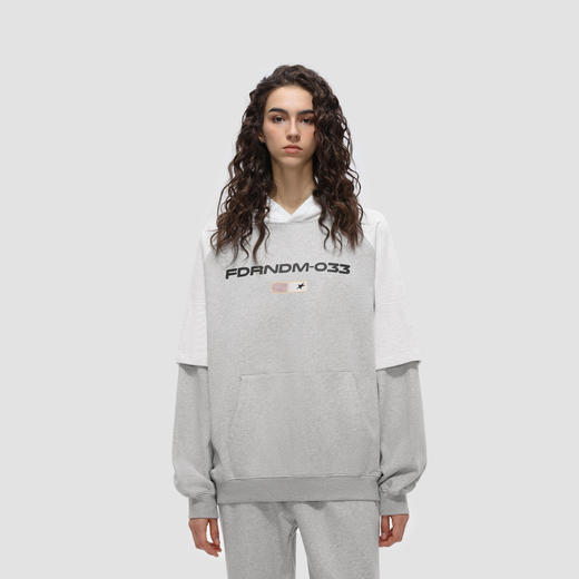 FDR原创国潮美式连帽假两件旗帜卫衣男女春秋季重磅宽松情侣上衣 商品图2