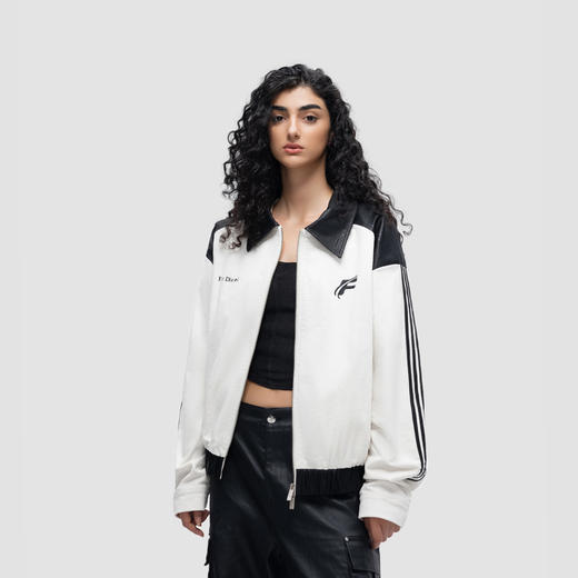 FDR 国潮美式灯芯绒拼接夹克外套男女秋冬季情侣装宽松上衣棒球服 商品图1