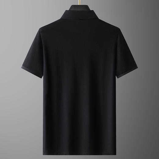 【莫代尔+桑蚕丝+亚麻】【DG】大依优型大码短袖POLO衫体恤莫代尔加肥大码翻领上衣肥佬半袖夏装T恤男士 商品图9