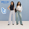 【拖地月亮裤】simplepieces秋季款SPS牛仔裤梨形直筒弯刀阔腿裤 商品缩略图0