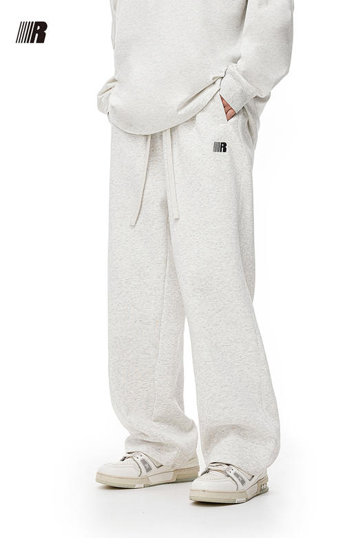 FDR官方店 R字基础运动长裤卫裤男女秋冬宽松直筒裤情侣休闲裤子 商品图5