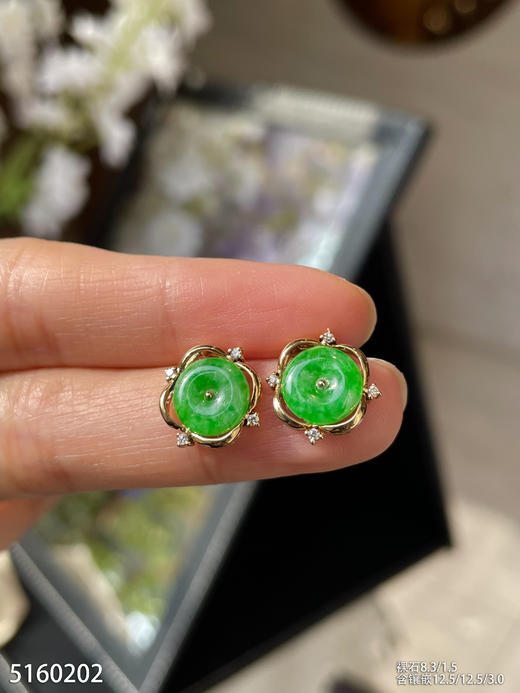 5160202，平安扣耳钉。具体价格微信咨询 商品图0