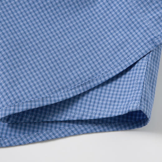 【100棉】罗蒙男士春秋款细格长袖衬衫舒适商务百搭翻领通勤男上班衬衣 商品图5