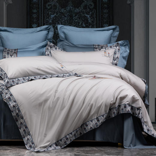 多喜爱 大美新疆西域系列全棉四件套 喀什印象 【精美刺绣】【宽边工艺】【芬纳诺抗菌】【礼盒包装】 商品图3