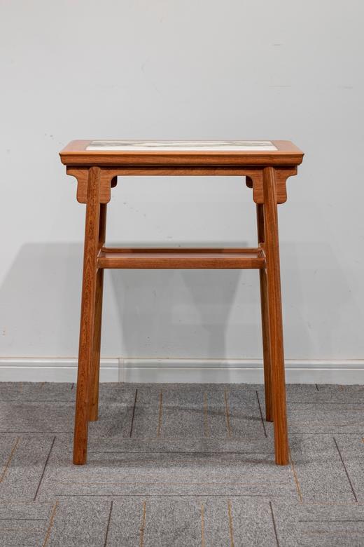 红桥红  家具严选  缅甸花梨（大果紫檀）【木面/云石面  54 刀牙双层小酒桌】 商品图1