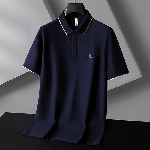 【莫代尔棉】【DG】大依优型大码轻奢短袖polo衫男加肥加大码肥佬运动商务上衣T恤夏装 商品图2