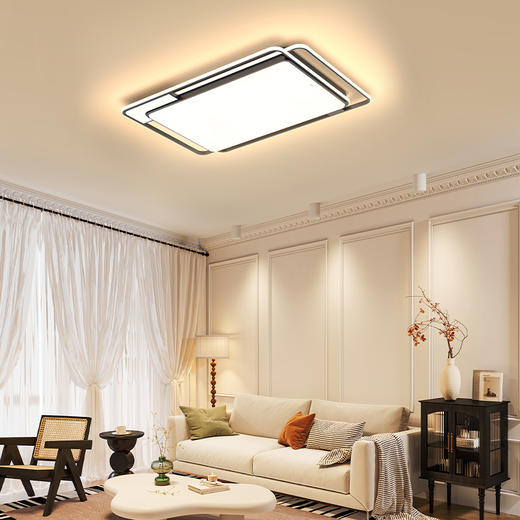 欧普（OPPLE）悦然客厅设计美学简约现代线面吸顶灯套餐 商品图5