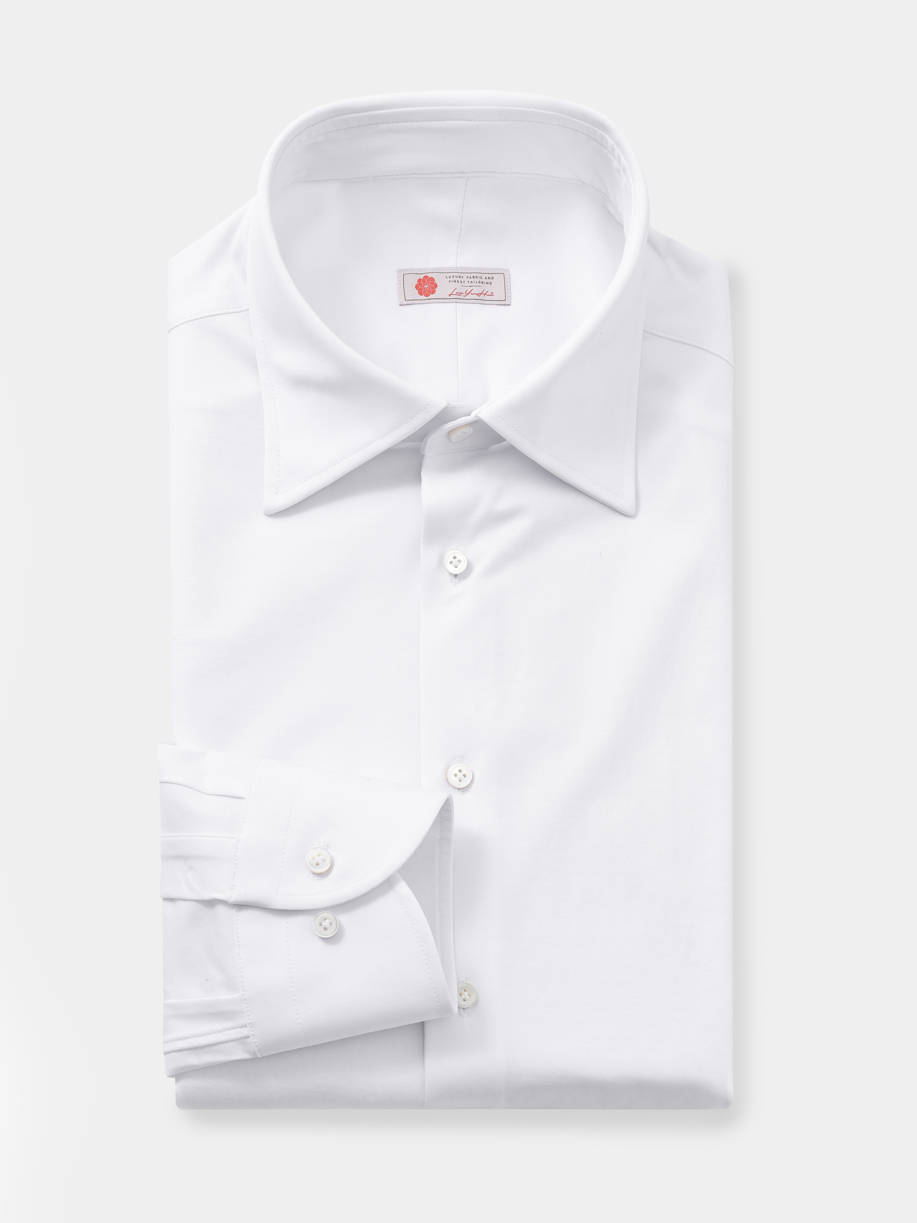 AhhhCotton 100支双股雅致白意式工艺衬衫