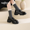 预售10天发|Safiya/索菲娅2025鬼马少女甜酷英伦风粗跟漆皮厚底增高乐福鞋SFD1112173 商品缩略图1