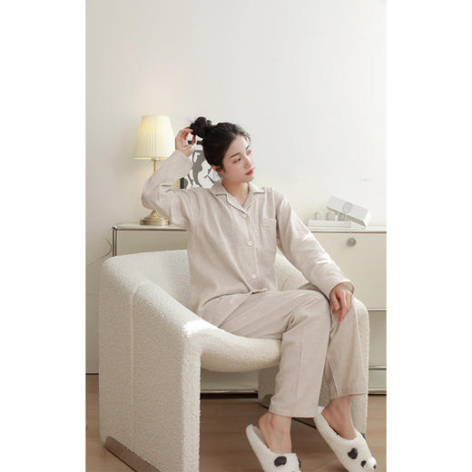 【爱侣宅家服】 双层纱家居服情侣款 纯棉材质 轻薄透气 花样款式 男女可选 商品图7