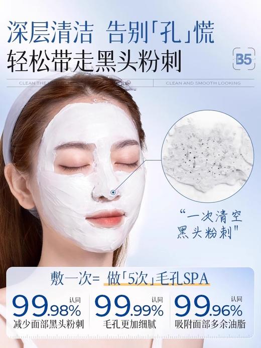 【去黑头收缩毛孔粉刺 深层清洁】#B5清洁泥膜去黑头收缩毛孔粉刺深层清洁面部脏东西美白涂抹式面膜 商品图2
