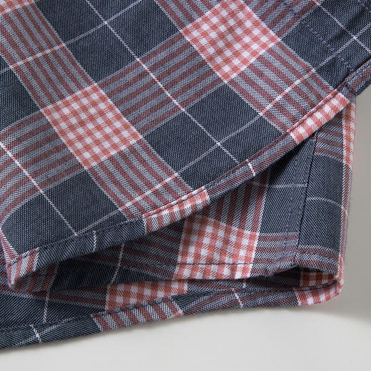 【莱赛尔棉】罗蒙春秋男士格子衬衫休闲通勤上班百搭长袖男舒适简约大方翻领男衬衣 商品图6