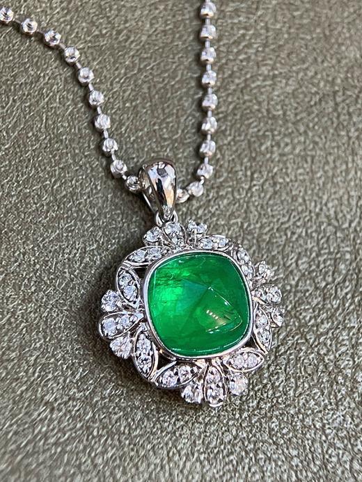 3.28ct糖塔祖母绿吊坠 商品图0
