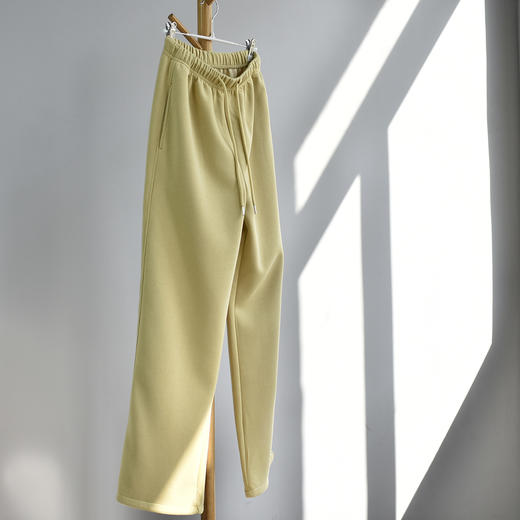 雀说【两穿大师裤】胖mm裤子大码阔腿裤女春季新款窄版白色休闲裤卫裤AL 商品图7