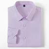 【莱赛尔弹力面料】罗蒙春秋男士经典翻领纯色长袖衬衫舒适百搭通勤上班职业男衬衣 商品缩略图6