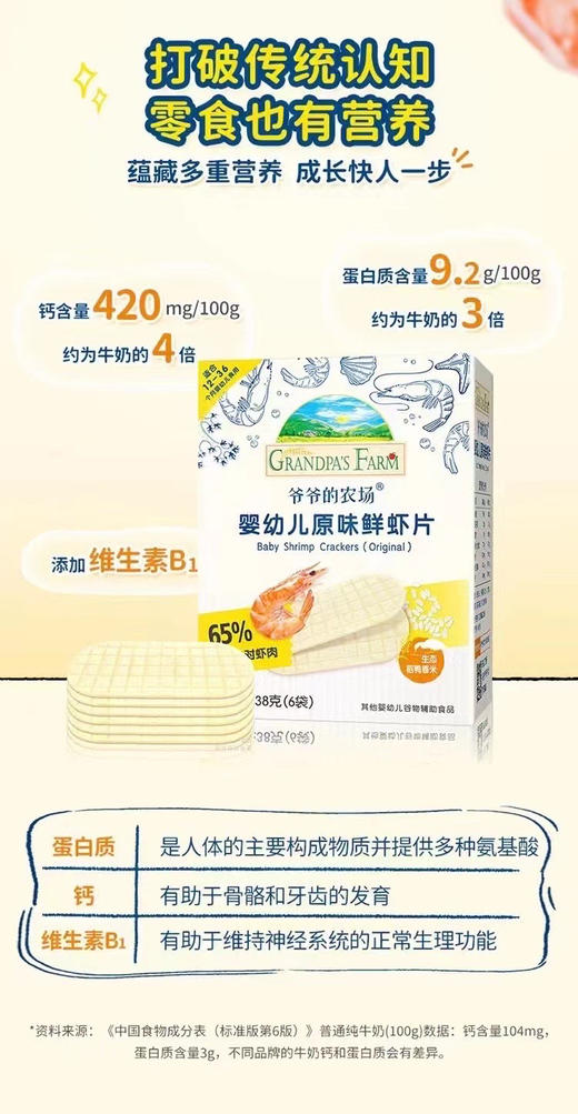爷爷的农场原味鲜虾片一盒28元 商品图4