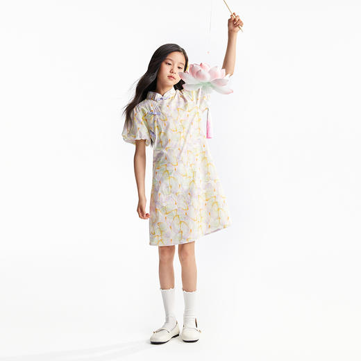 女童短袖连衣裙夏季新款安奈儿童装小程序专享EG523089 商品图3