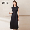 EITIE爱特爱夏新款系带飞袖优雅显瘦连衣裙7707427 商品缩略图0