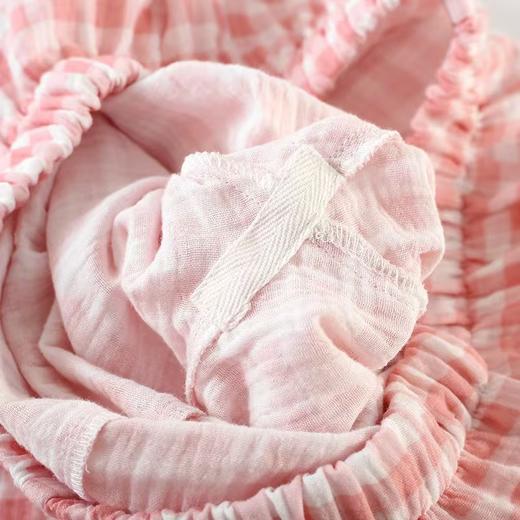 外单订单漏进口纯纱棉纯棉吸汗透气格纹睡衣套装 商品图10