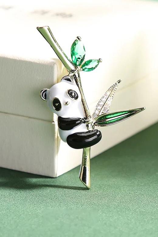 ESTACIA 中国风国宝熊猫竹子造型配饰胸针 21743 商品图2