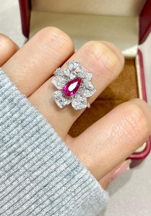 1ct刻面红宝石戒指 商品图4