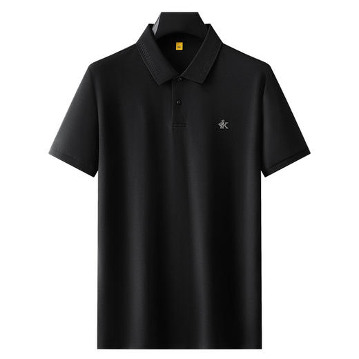 【莫代尔+桑蚕丝+亚麻】【DG】大依优型大码短袖polo衫男半袖加大码上衣高端莫代尔肥佬翻领夏季薄款 商品图5