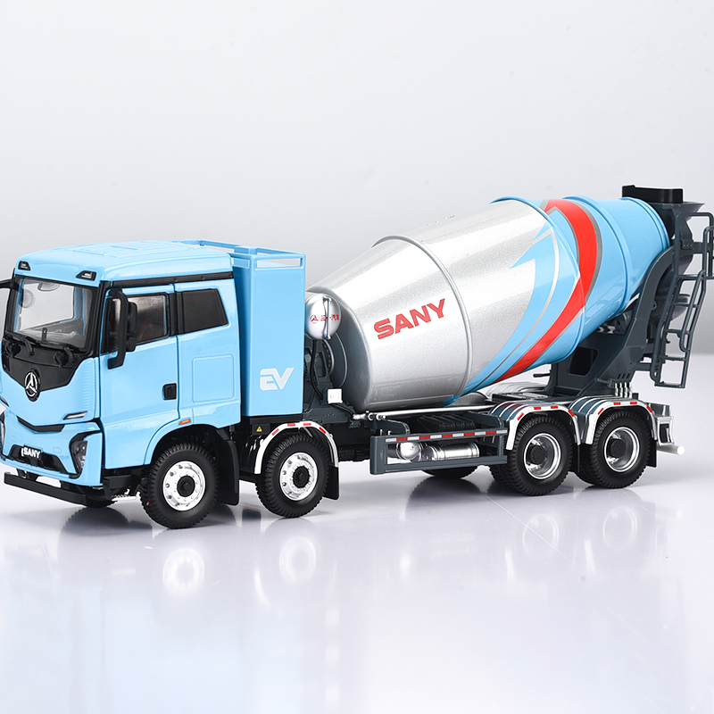 电动搅拌车模型1:35