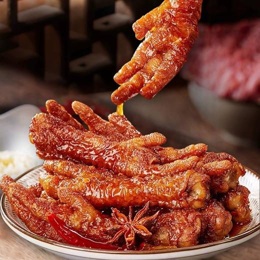 虎皮鸡爪脚即食办公室零食充饥夜宵速食熟食休闲小吃解馋肉食追剧 商品图0