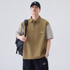 夏季新款POLO衫日系复古假口袋设计感撞色翻领短袖男    AY-D3607【AY-3607】 商品缩略图1