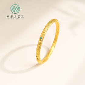 足银手镯 玉美人菲菲~足银镂空乾坤圈闭口镯-试戴请勿变形