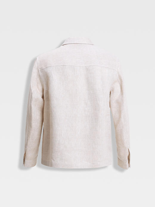 callisto进口原麻色低调老钱风翻领短外套 商品图1