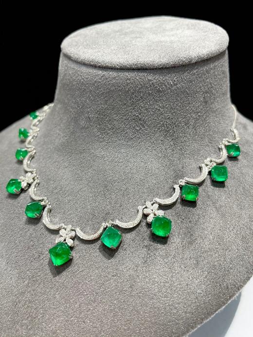 10.5ct糖塔祖母绿项链 商品图1