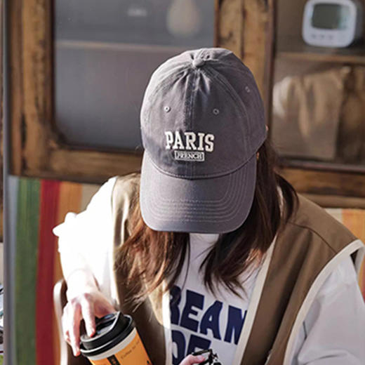 【超显脸小❗️新款防晒棒球帽】佩戴有型，软顶设计，超舒适，贴头不软塌！女遮阳硬顶帽子男韩国纯棉字母刺绣春季鸭舌帽女 商品图6