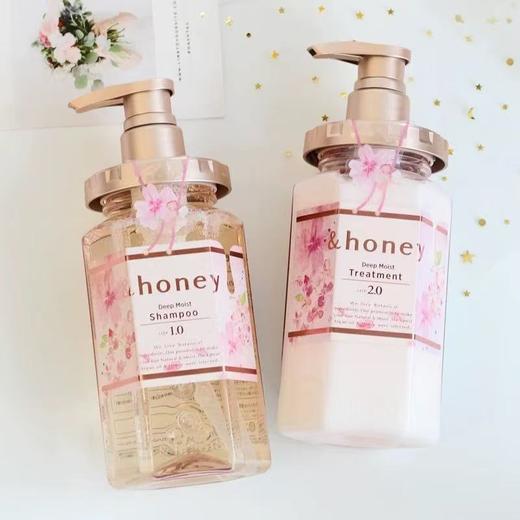 日本进口&honey安蒂花子丰盈滋养护发洗发水护发素440g 商品图1