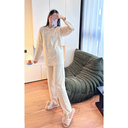 【爱侣宅家服】 双层纱家居服情侣款 纯棉材质 轻薄透气 花样款式 男女可选 商品图11