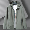 【DWN】大依优型春秋新款户外可拆卸帽外套男士加肥加大码宽松休闲夹克 商品缩略图2