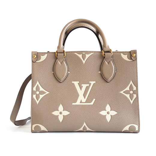 【95新】LV路易威登ONTHEGOM45779小号大象灰全皮款ON THE GO单肩手提包女士现售价：17000！200125AI18 商品图0