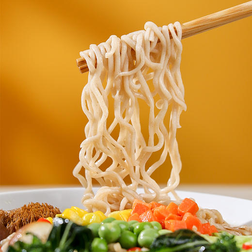 全麦山药菌菇汤素面 素食方便面 净素配方 非油炸 商品图1