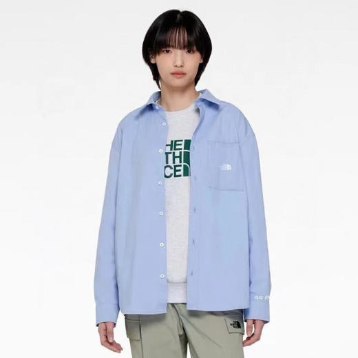 【3月3日 上午12:30 秒杀】返场 原单尾货 TF 情侣款宽松廓形长袖衬衫 男女同款 清雅少年系 商品图3