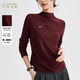 雀说半高领长袖t恤新款打底衫设计感显瘦上衣气质ALM681