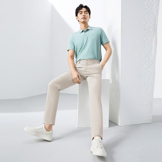 【含莫代尔】柒牌休闲裤男士2025春夏新品商务百搭修身款直筒长裤128H73460 商品图3