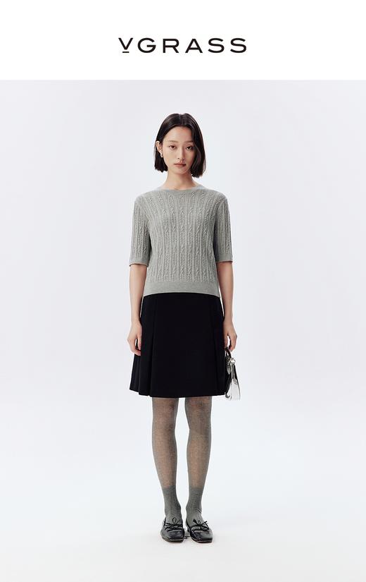 VGRASS维格娜丝25年春季真丝羊绒套头衫 商品图0