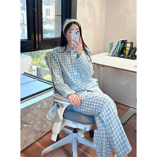 【爱侣宅家服】 双层纱家居服情侣款 纯棉材质 轻薄透气 花样款式 男女可选 商品图12