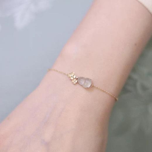 S925纯银繁花玉髓葫芦手链新中式国风女轻奢高级感气质百搭手链 商品图2