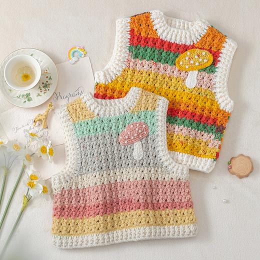 苏苏姐家森语马甲手工diy编织钩针毛线团自制马甲材料包 商品图2