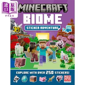【中商原版】Minecraft 生物群落冒险贴纸书 英文原版 Minecraft Biome Adventure Sticker Book Mojang AB