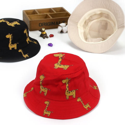 【多款印花选择，时尚平顶设计】印花盆帽 春季新款 儿童帽子 平顶渔夫帽童帽 多款可选-QQ 商品图1