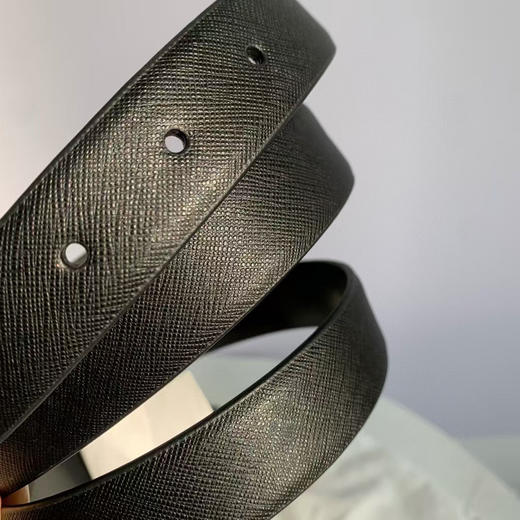 外贸原单拉夫腰带，正面十字纹小牛皮柔软有质感，牛皮腰带，金色扣➕小牛皮带身，2.5×108CM 商品图7